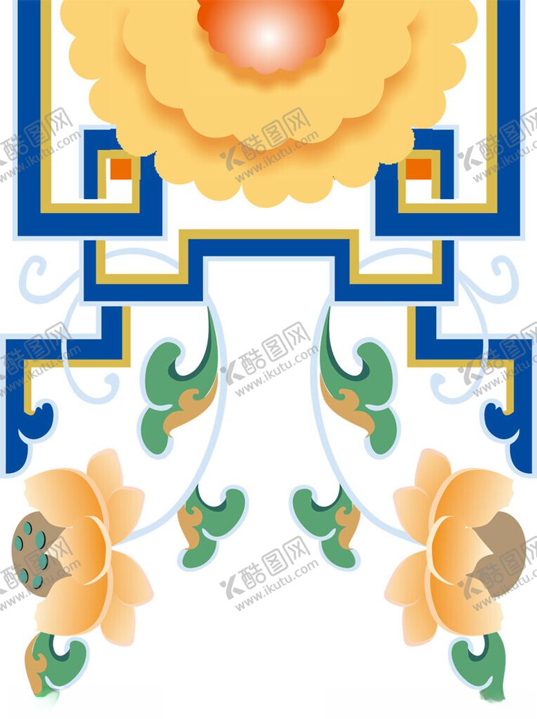 编号：38611704042120563002【酷图网】源文件下载-藏族蒙古族少数民族花纹