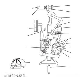 击弦机零部件钢琴配置图设计