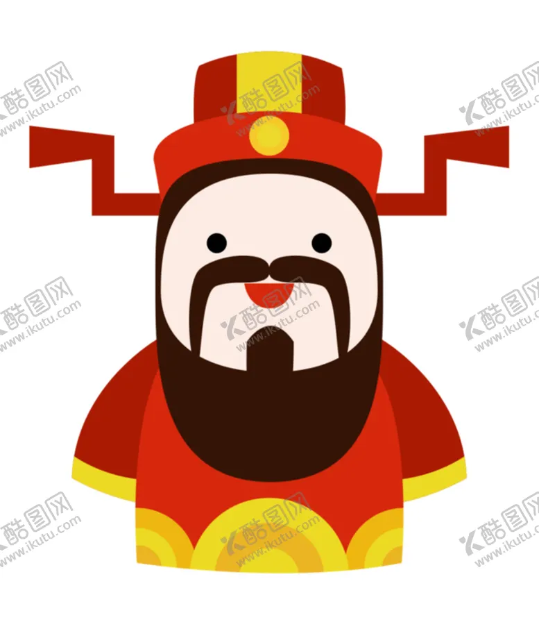 编号：24765804090901571676【酷图网】源文件下载-新年财神拜年PNG素材