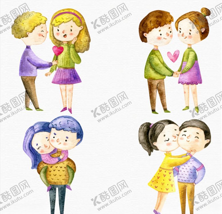 编号：54677504281106324795【酷图网】源文件下载-卡通情侣