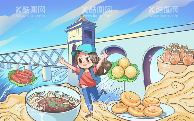 编号：19842211300408334850【酷图网】源文件下载-美食插画