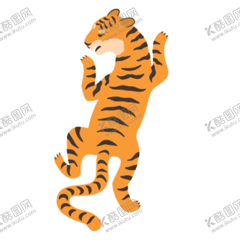 编号：96990009300136474746【酷图网】源文件下载-创意老虎插画图案