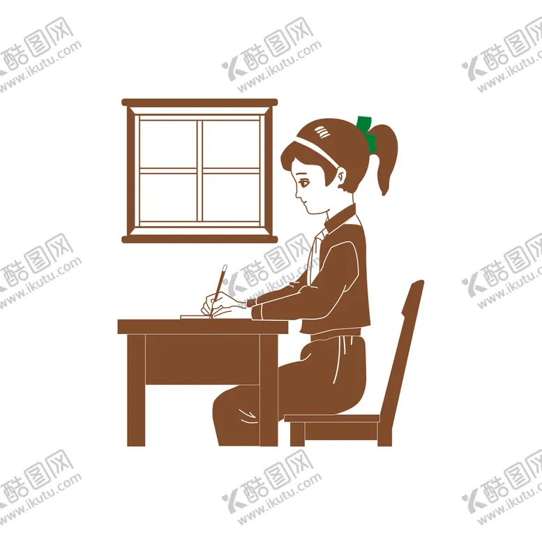 编号：06217309221933263751【酷图网】源文件下载-正确写字坐姿矢量分层文件