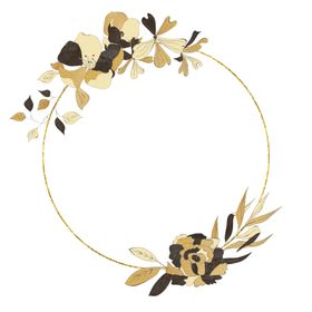 简约手绘花环