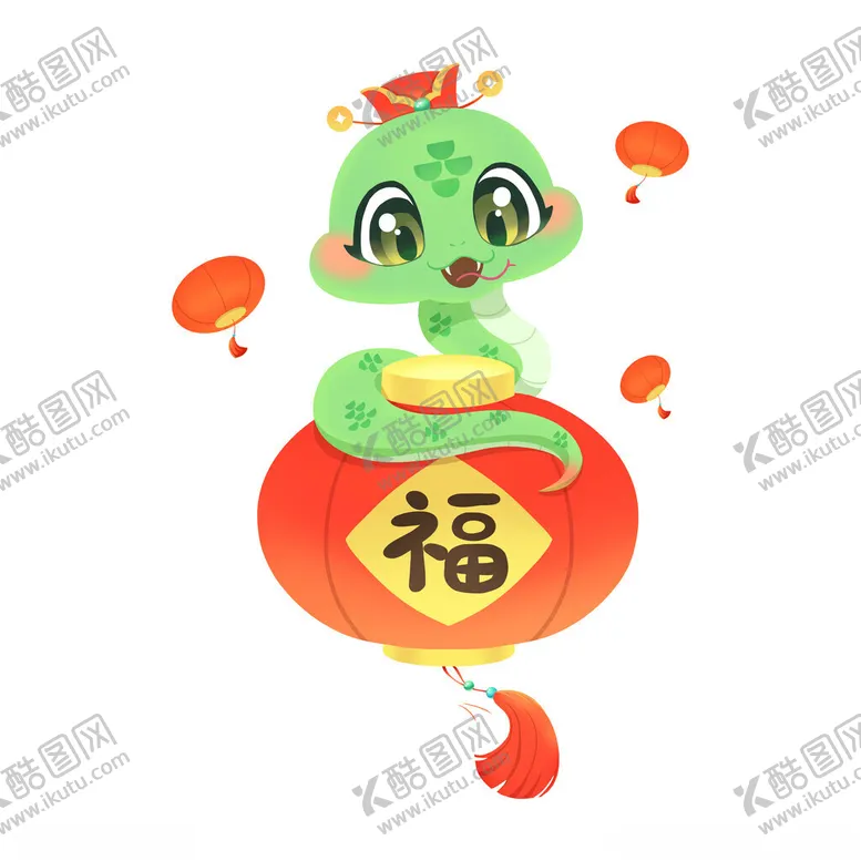 编号：28815202041553589549【酷图网】源文件下载-卡通蛇年