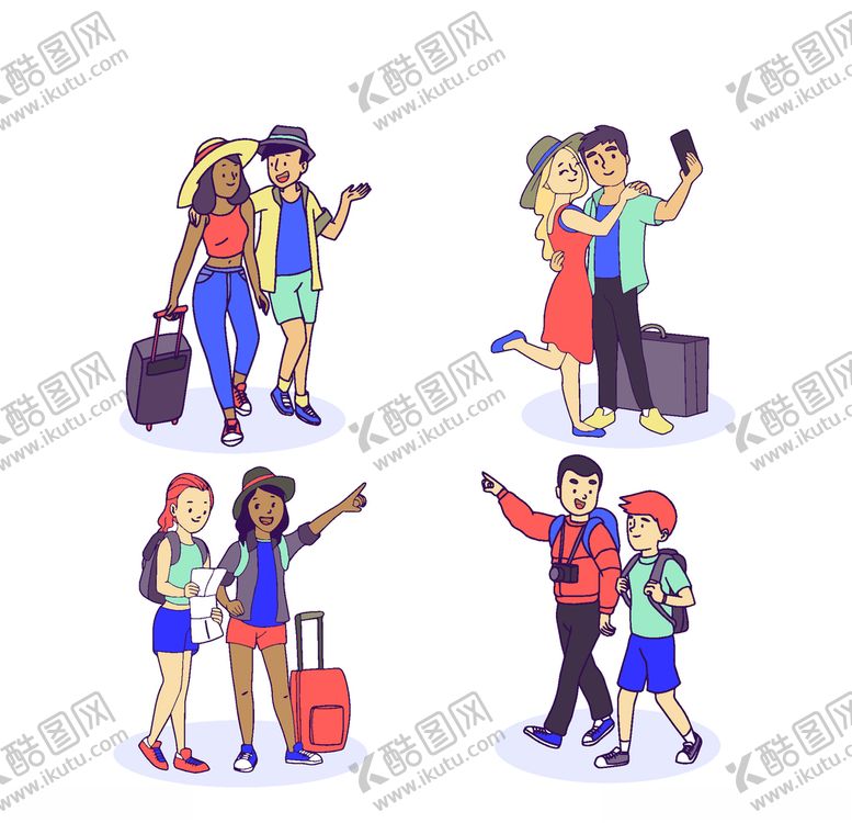 编号：50983410231301453168【酷图网】源文件下载-旅客游客