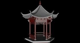 六角亭模型
