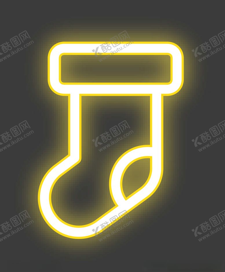 编号：62959909241241019695【酷图网】源文件下载-霓虹灯圣诞袜