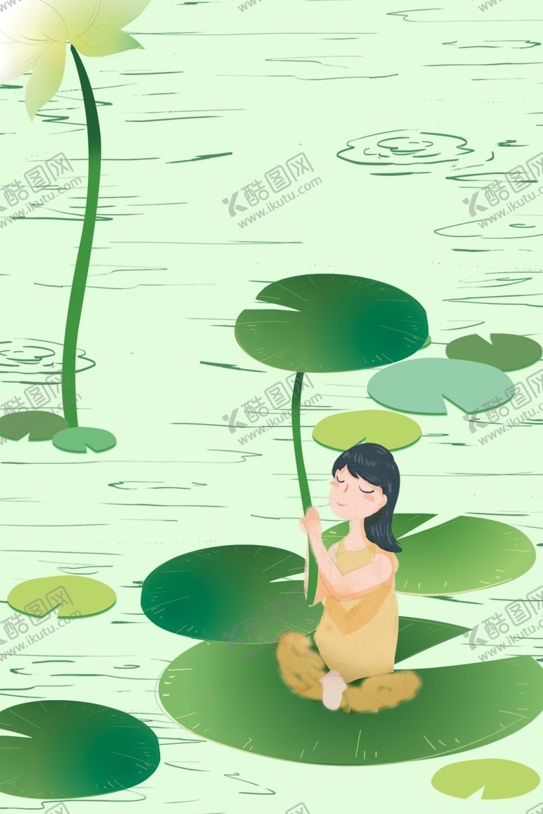 编号：28754810311353419780【酷图网】源文件下载-水墨荷花背景