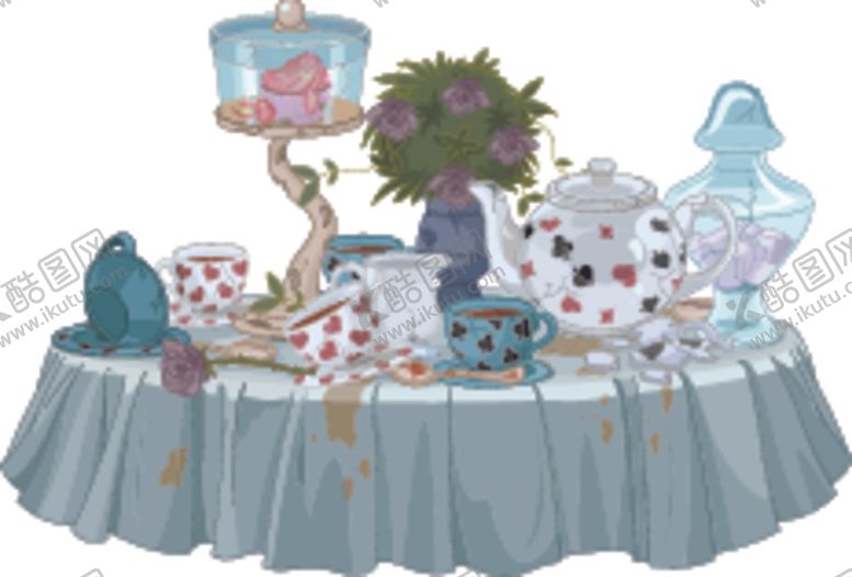 编号：42270309220612172799【酷图网】源文件下载-茶杯下午茶蛋糕聚餐桌子