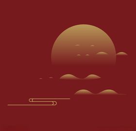 中国风素材山水复古素材中