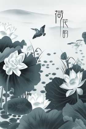 中式装饰画玄关背景山水玄关山水玄关轻奢