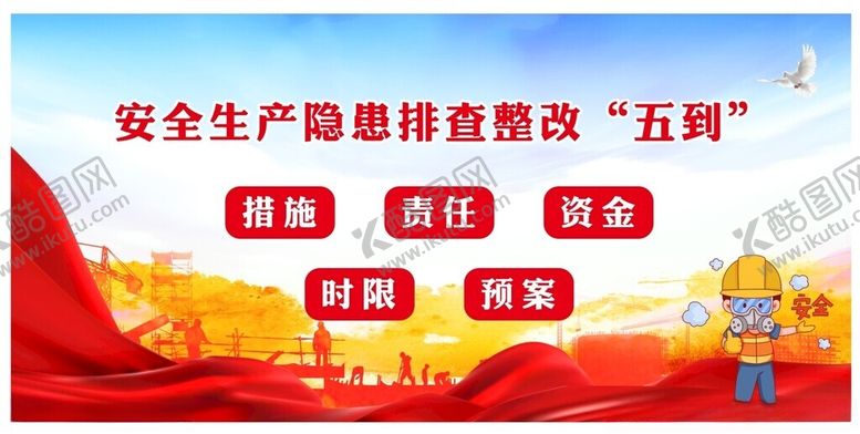编号：56835001240236253933【酷图网】源文件下载-安全生产隐患排查整改五到