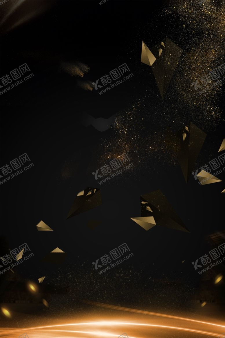 编号：26596504161009567628【酷图网】源文件下载-黑金背景素材
