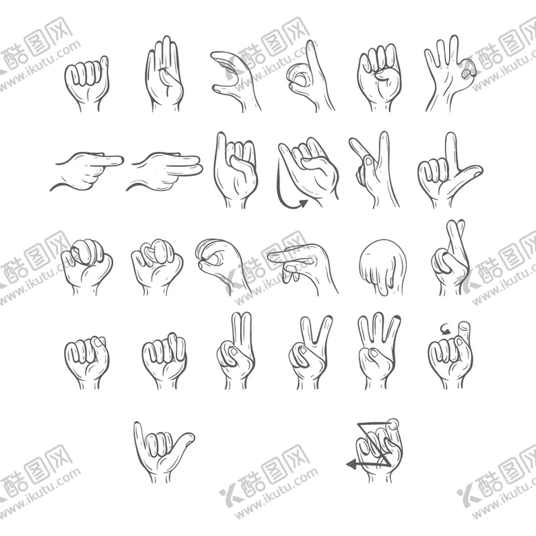 编号：94210809142017139430【酷图网】源文件下载-手势动作传达指令