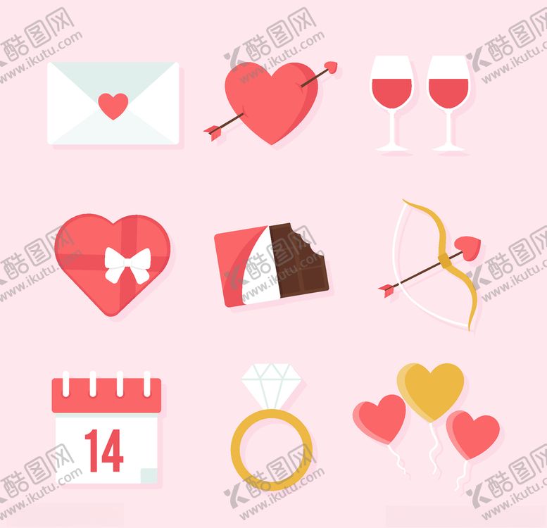 编号：75521706242043151057【酷图网】源文件下载-浪漫情人节元素