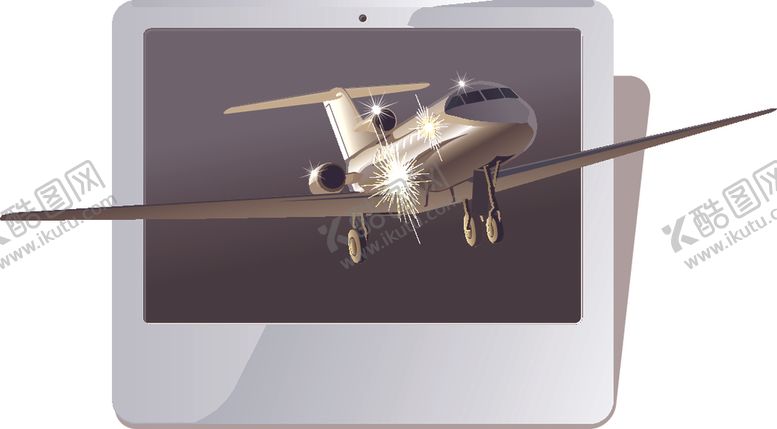 编号：63150109110503001191【酷图网】源文件下载-卡通造型民航客机飞机图片