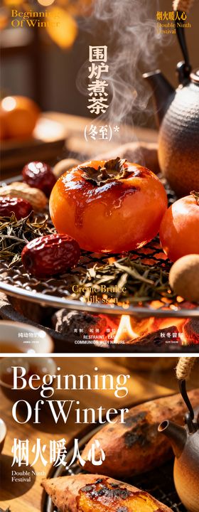 小雪冬至大雪系列海报