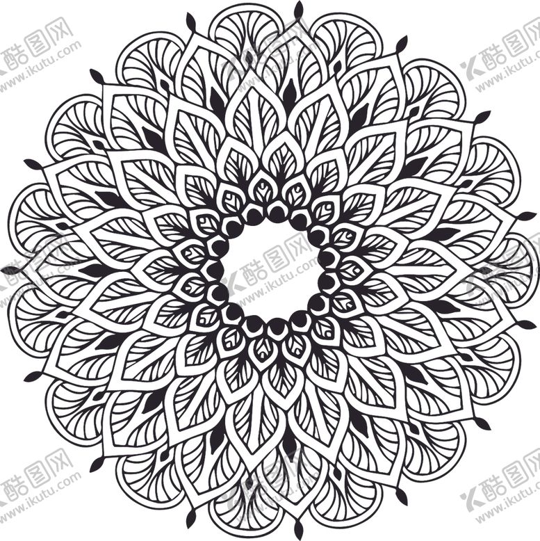 编号：14747209161951426869【酷图网】源文件下载-曼陀罗花纹