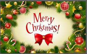 圣诞节日装饰背景图