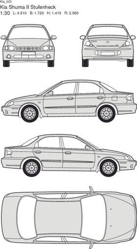 手绘家用轿车