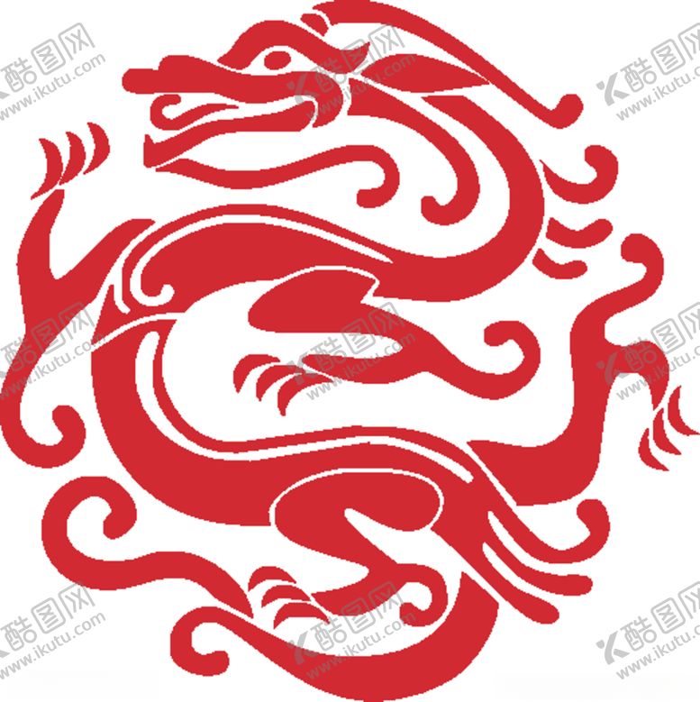 编号：98399710031247593126【酷图网】源文件下载-中国龙图腾矢量图免抠元素