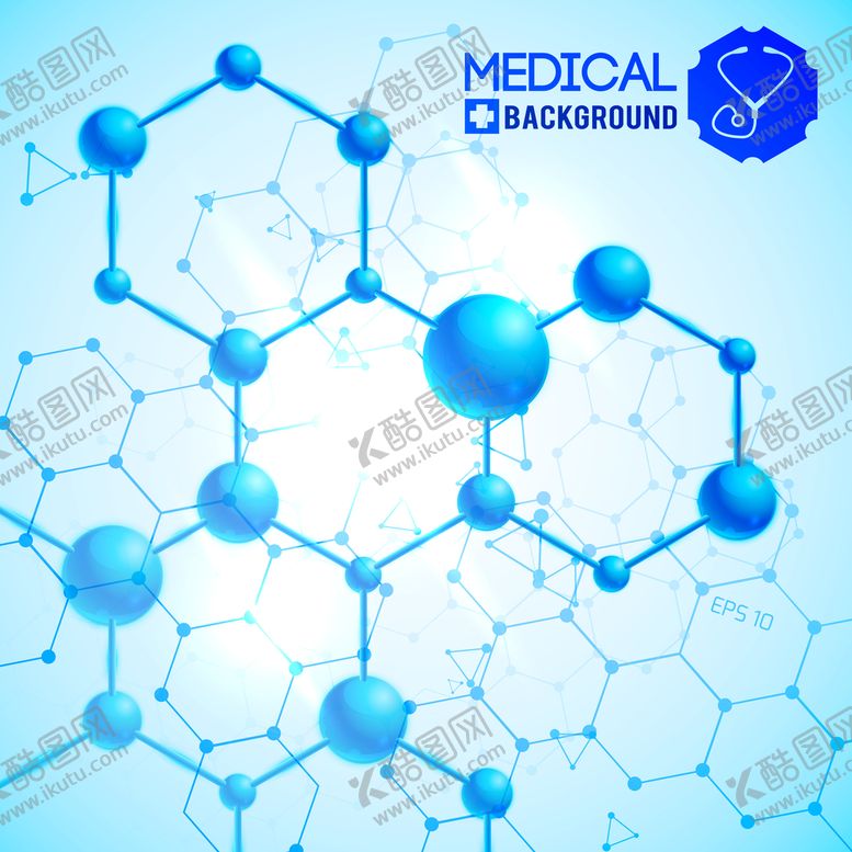 编号：69502409131445345270【酷图网】源文件下载-蓝色分子式背景