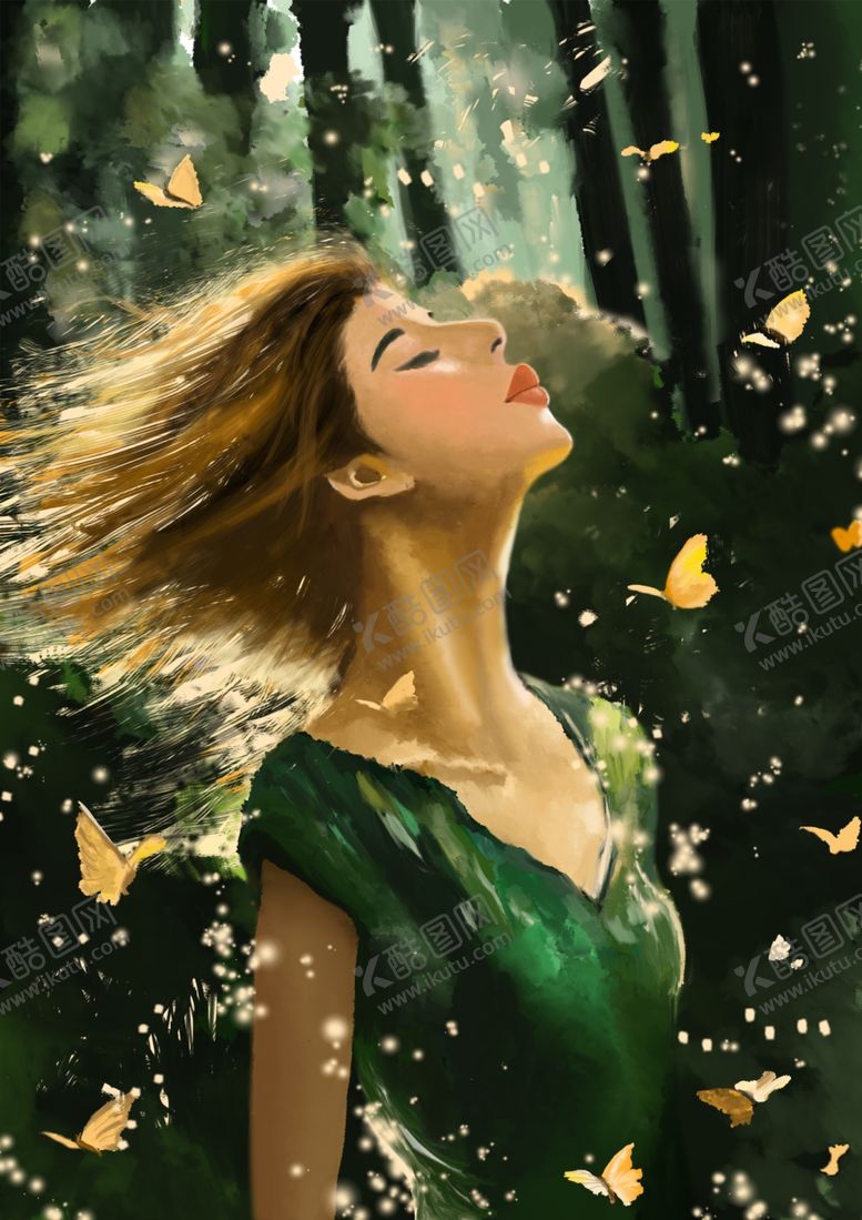 编号：21995704031501208210【酷图网】源文件下载-蝴蝶少女