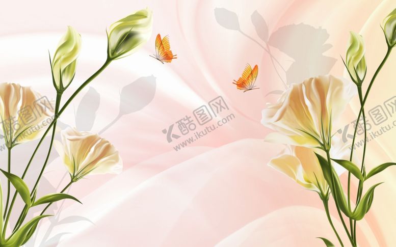 编号：11553410140618282457【酷图网】源文件下载-郁金香背景墙