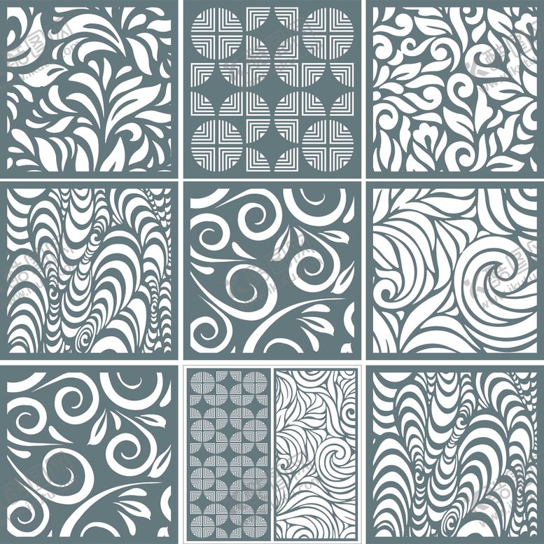 编号：40430511021938186677【酷图网】源文件下载-几何花纹图案