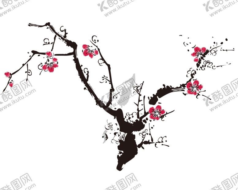 编号：32304809200911437123【酷图网】源文件下载-梅花树枝元素