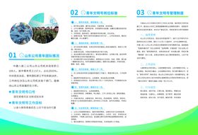 青年文明号折页展示
