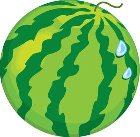 卡通手绘矢量西瓜png免抠素材