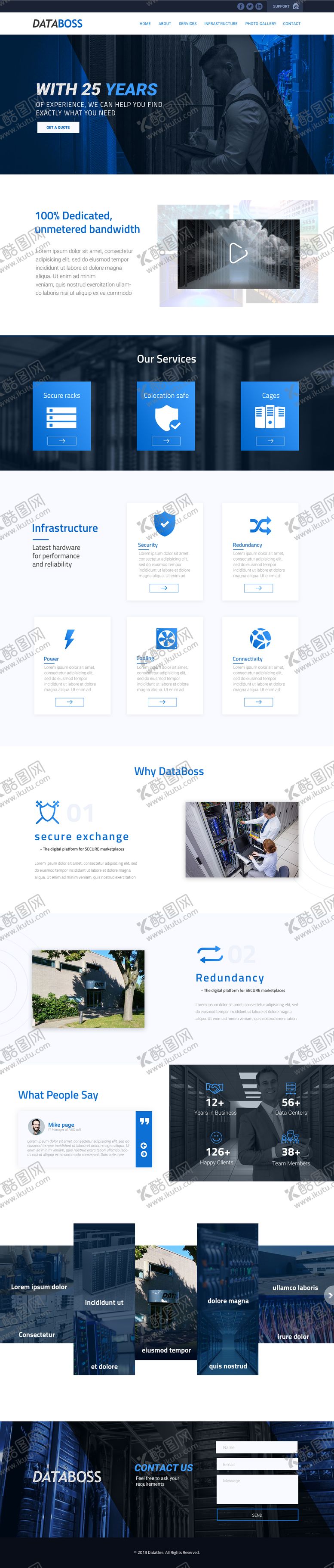 编号：86332711170641163254【酷图网】源文件下载-企业管理网站长图网页首页介绍注册信息