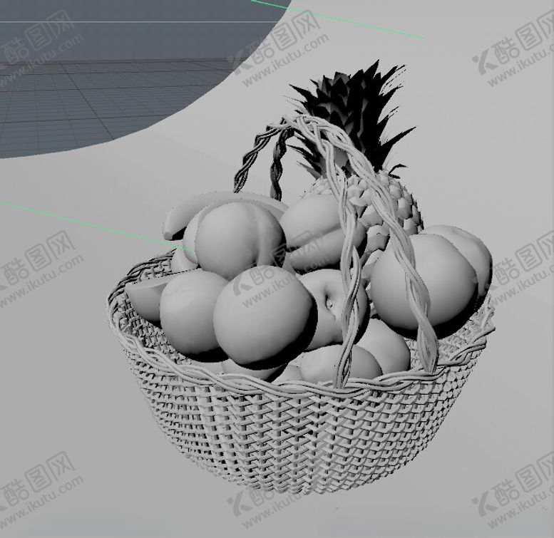 编号：26006301191009309543【酷图网】源文件下载-C4D模型篮子