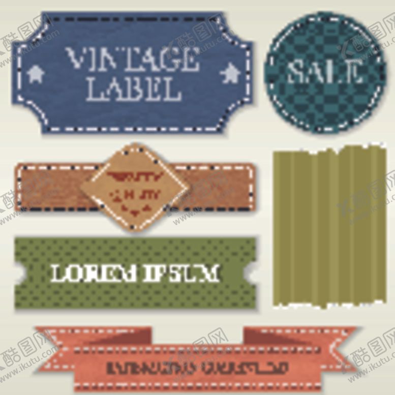 编号：33747709222316258681【酷图网】源文件下载-丝带与促销标签