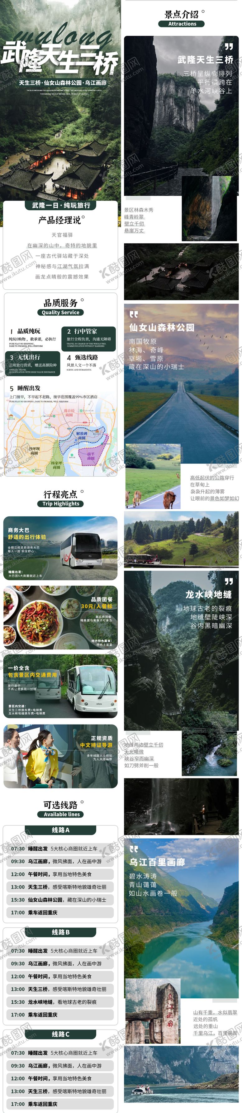 编号：77883208220913113639【酷图网】源文件下载-武隆天生三桥详情页