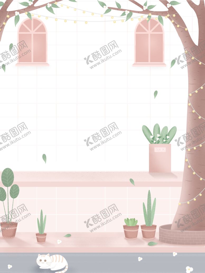 编号：57115604030257216628【酷图网】源文件下载-温馨室内绿植装饰场景