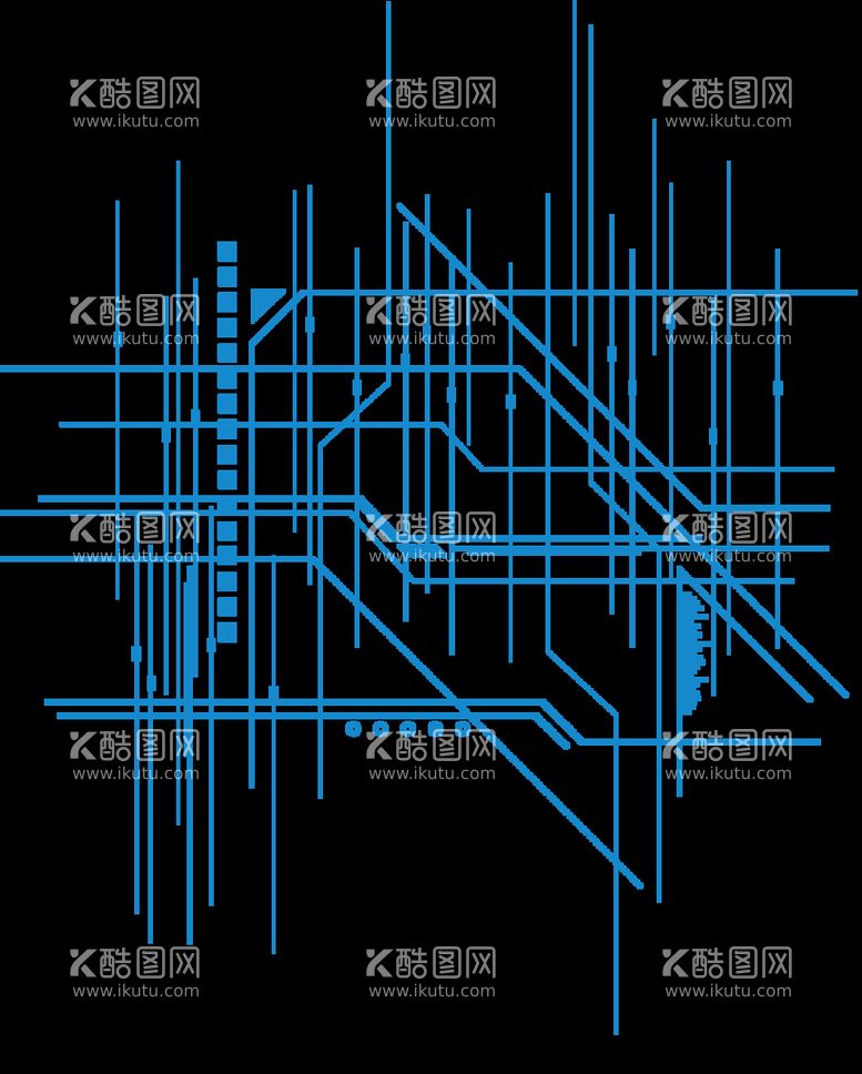 编号：45613311141926351439【酷图网】源文件下载-科技感线条元素