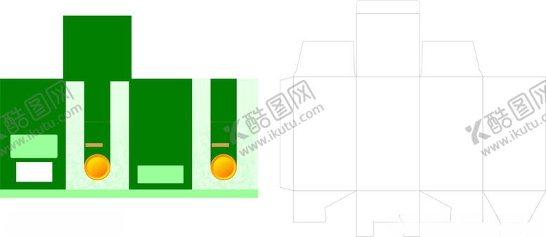 编号：31279502210450548677【酷图网】源文件下载-保健品药品外包装盒设计含刀版线