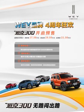WEY品牌SU新车上市海报展板