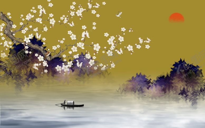 编号：11244609200952196088【酷图网】源文件下载-山水画水墨山水画意境山水画