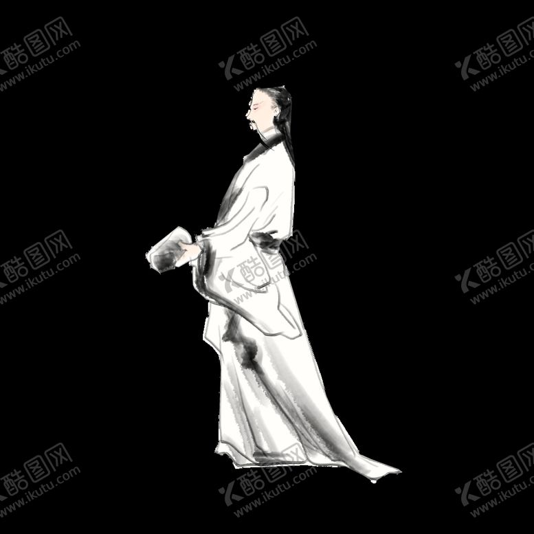 编号：93650111210317489176【酷图网】源文件下载-手绘文人墨客图片