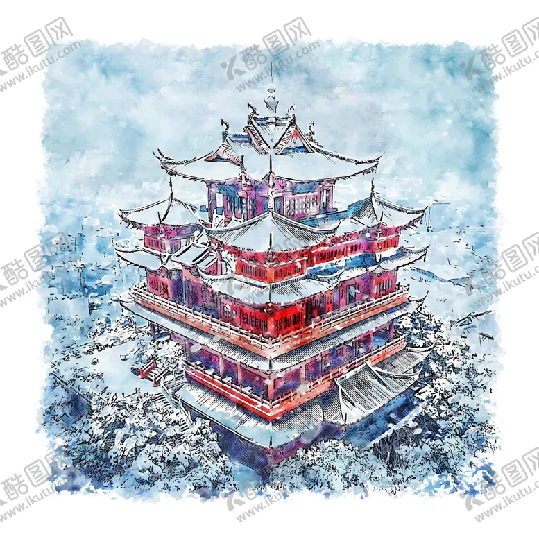 编号：13724609162300191682【酷图网】源文件下载-城市风景插画