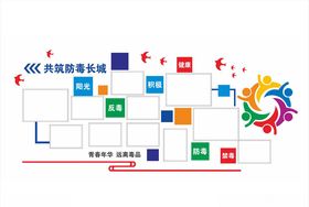 学校禁毒宣传照片文化墙