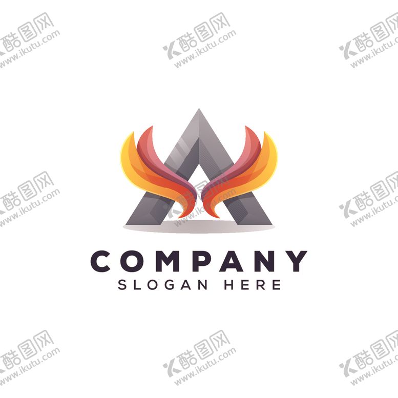 编号：44272610242227215905【酷图网】源文件下载-翅膀logo