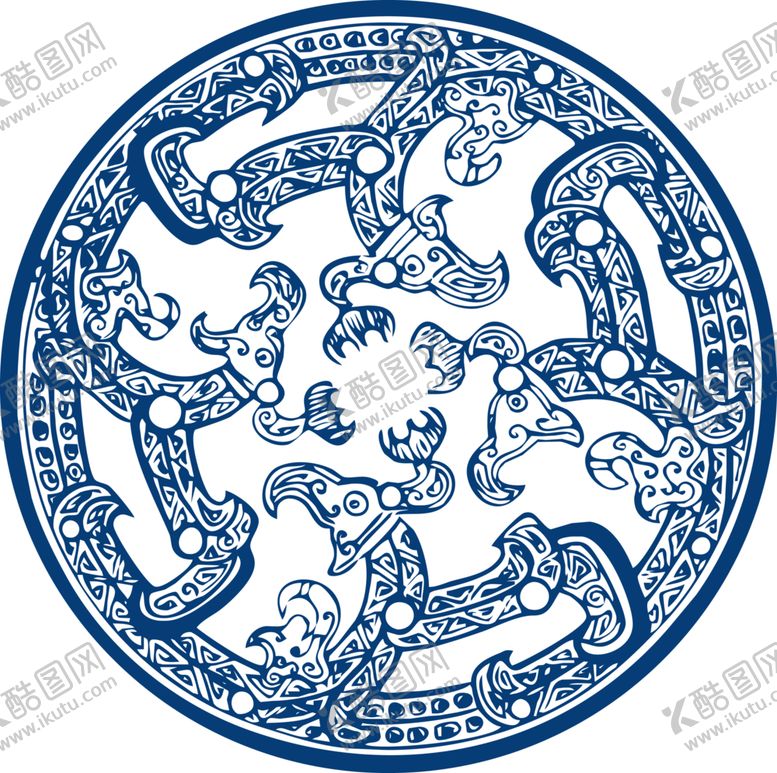 编号：83684610271419419888【酷图网】源文件下载-青花瓷图案