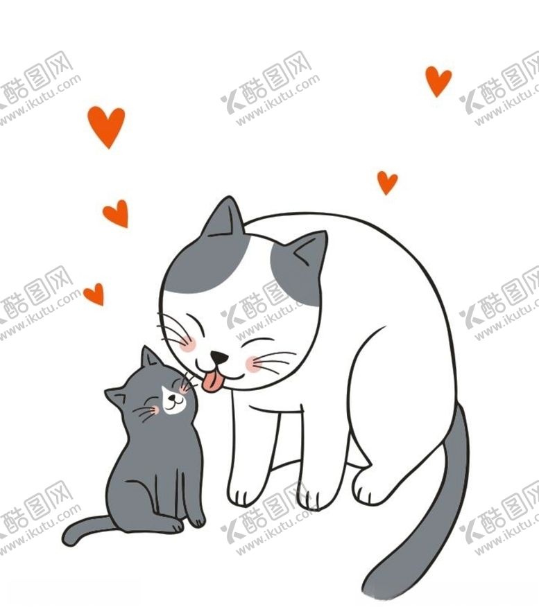 编号：38777505030929241839【酷图网】源文件下载-可爱猫咪卡通手绘简笔画