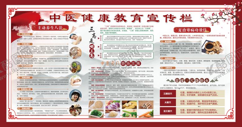 编号：08651209151009227613【酷图网】源文件下载-中医宣传栏夏季养肝春复养生