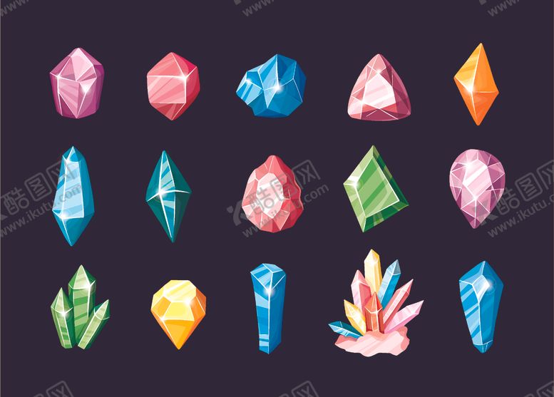 编号：40671010130345454585【酷图网】源文件下载-宝石合集